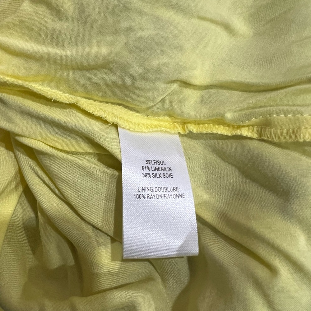 Tanya Taylor Blaire Linen Silk Midi Dress Ruffle Floral Gauze Summer Romantic - Picture 9 of 12
